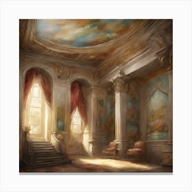 Room In A Castle 10 Canvas Print