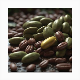 Coffee Beans 399 Canvas Print