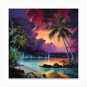 Tropical Rain Canvas Print