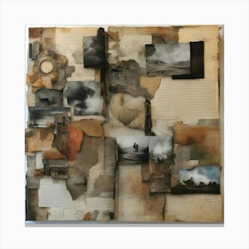 Collage Chronicles. Canvas Print