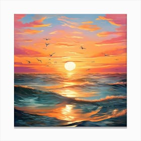 Sunset Painting 1 Canvas Print