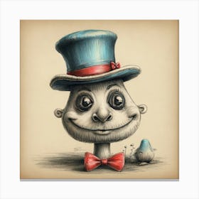 Mr Hat Canvas Print