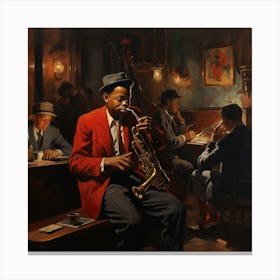 Saxophone Players Canvas Print