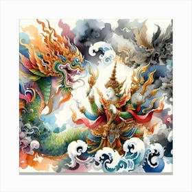 Thai Dragon Canvas Print