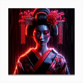 Japan Geisha Visual 86 Canvas Print