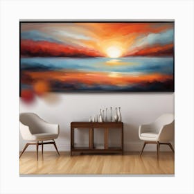 Sunset Painting Canvas Print