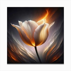 Fire Tulip 1 Canvas Print