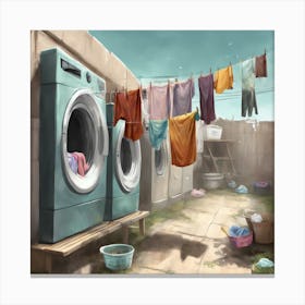 Laundry Room 17 Canvas Print