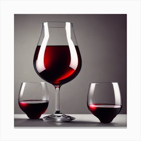 Three Glasses Of Wine Canvas Print