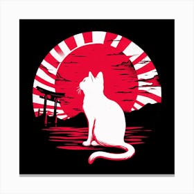 Japanese Cat 2 Canvas Print