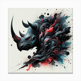 Rhino 3 Canvas Print