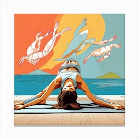 Yogi Pose Canvas Print