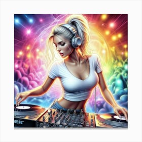 Dj Dj Canvas Print