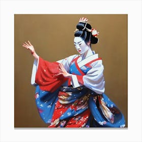 Geisha Dance Canvas Print