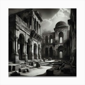 Ruins Of A palace Canvas Print