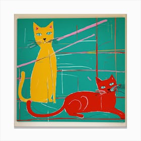 Two Cats Canvas Print