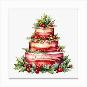 Christmas Cake 6 Canvas Print