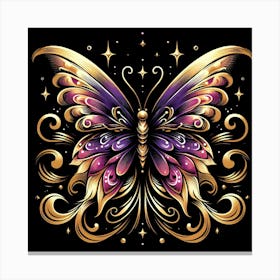 Golden Butterfly 1 Canvas Print