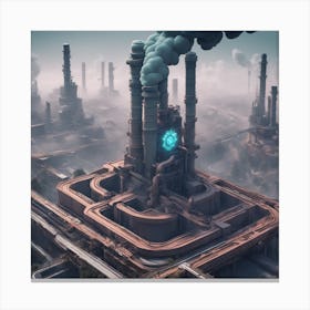 Industrial City Canvas Print