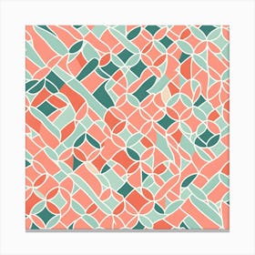 Mid Century inspired modern Seamless Pattern, 247 Canvas Print