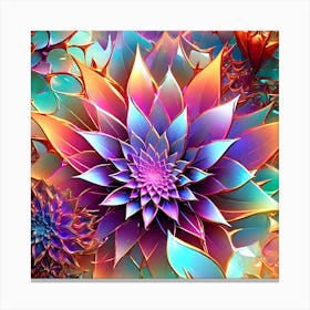 Fractal Flower Canvas Print