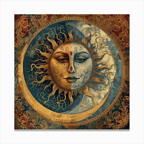 Sun & Moon Canvas Print