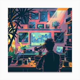 Pixel Art 1 Canvas Print