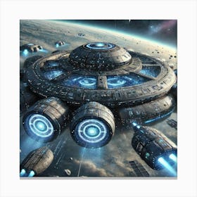 Oort Cloud Mobile Base Canvas Print