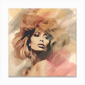 Tina Turner Square Canvas Print