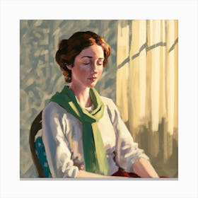 Matisse Calm Woman Portrait 3 Canvas Print