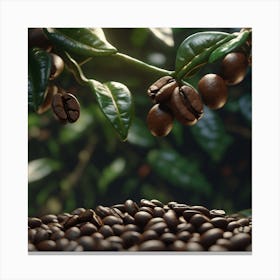 Coffee Beans On The Tree 15 Canvas Print