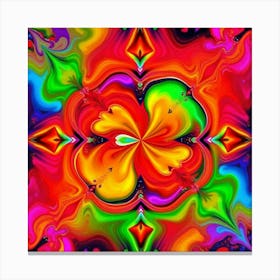 Psychedelic Flower 2 Canvas Print