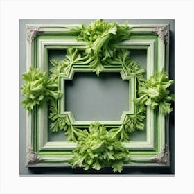 Green Frame Canvas Print