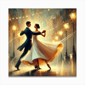 Timeless Dance A Romantic Couple Lost In The Rhythm Of Love Art Print Leinwandbild