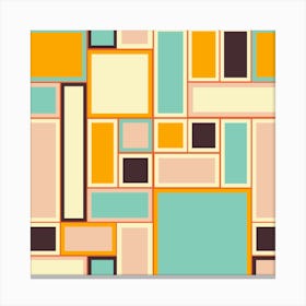 Abstract Squares Vector Canvas Print