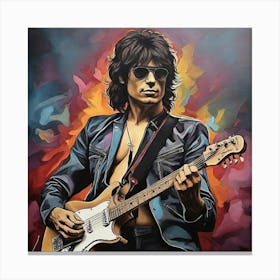 The Guitar Solo Art Print 2 Canvas Print