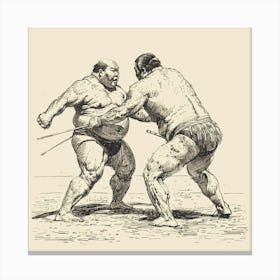 Sumo Wrestling 1 Canvas Print