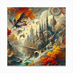 Fantasy City 1 Canvas Print