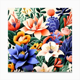 Floral Background Canvas Print