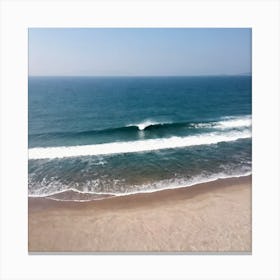 Aerial View Of A Beach 6 Canvas Print