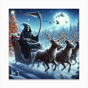 The grim reaper santa (Variant 3) Canvas Print