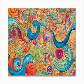 Swirls And Swirls Canvas Print