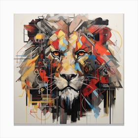 Lion Face Canvas Print