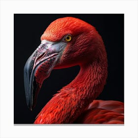 Flamingo Portrait 4 Canvas Print