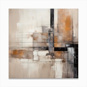 AI Beige Mirage Ballet Canvas Print