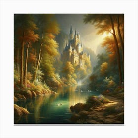 Castle In The Woods 8 Canvas Print