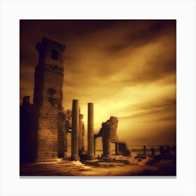 Ruins Of A City Canvas Print