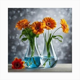 Flowers In Vases Canvas Print