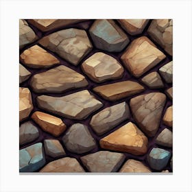 Stone Wall Background 1 Canvas Print