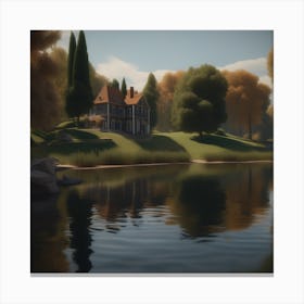 House By The Lake 6 Canvas Print